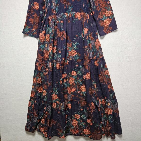 NWT Natural Life Womens SZ M Isabella Floral Maxi Dress Resortwear Cottagecore - Picture 6 of 10